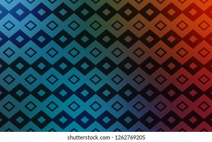 Light Blue, Red vector cover in polygonal style. Modern abstract illustration with colorful rectangles. Modern template for your landing page.