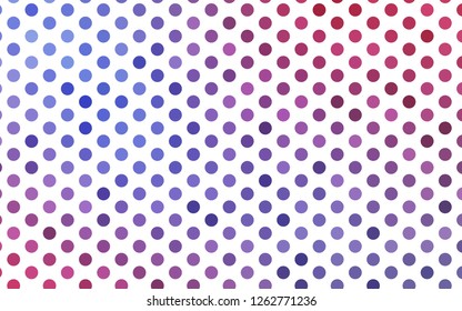 Light Blue, Red vector cover with spots. Illustration with set of shining colorful abstract circles. Pattern for ads, booklets.
