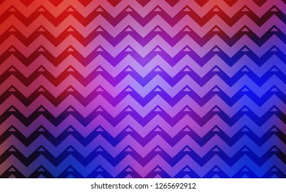 Light Blue, Red vector cover with polygonal style. Triangles on abstract background with colorful gradient. Pattern for websites.