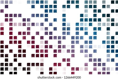 Light Blue, Red vector cover in polygonal style. Modern abstract illustration with colorful rectangles. Smart design for your business advert.