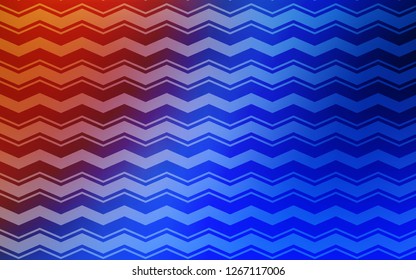 Light Blue, Red vector cover with stright stripes. Modern geometrical abstract illustration with Lines. Pattern for ad, booklets, leaflets.