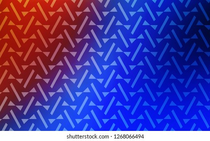 Light Blue, Red vector cover with polygonal style. Triangles on abstract background with colorful gradient. Modern template for landing page.