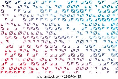 Light Blue, Red vector cover in polygonal style. Abstract gradient illustration with triangles. Best design for your ad, poster, banner.