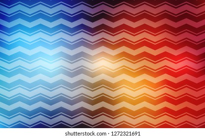 Light Blue, Red vector cover with stright stripes. Glitter abstract illustration with colorful sticks. Template for your beautiful backgrounds.