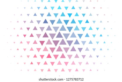 Light Blue, Red vector cover in polygonal style. Abstract gradient illustration with triangles. Smart design for your business advert.