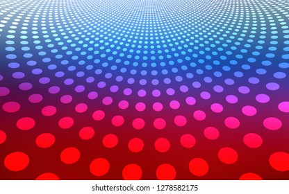 Light Blue, Red vector cover with spots. Abstract illustration with colored bubbles in nature style. Beautiful design for your business advert.