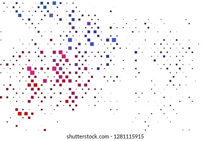 Light Blue, Red vector cover in polygonal style. Modern abstract illustration with colorful rectangles. The template can be used as a background.