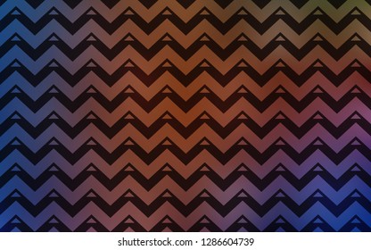 Light Blue, Red vector cover with polygonal style. Triangles on abstract background with colorful gradient. Modern template for landing page.