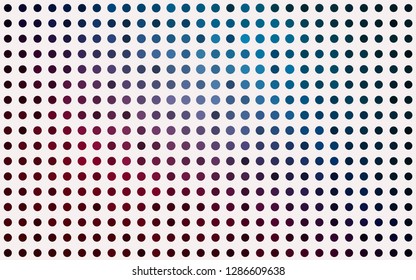 Light Blue, Red vector cover with spots. Blurred bubbles on abstract background with colorful gradient. Pattern of water, rain drops.