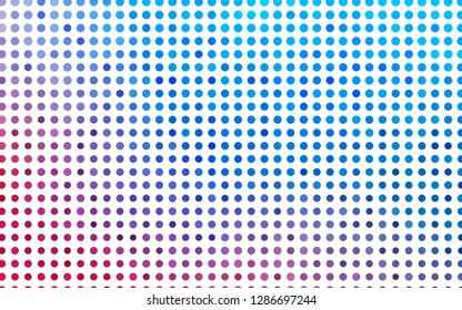 Light Blue, Red vector cover with spots. Blurred bubbles on abstract background with colorful gradient. Pattern of water, rain drops.