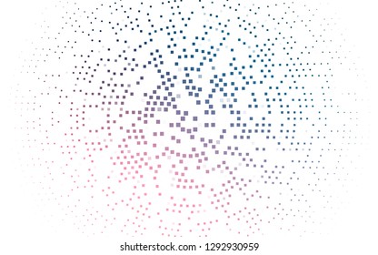 light Blue, Red vector cover in polygonal style. Modern abstract illustration with colorful rectangles. Pattern for busines ad, booklets, leaflets