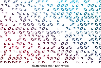 Light Blue, Red vector cover in polygonal style. Triangles on abstract background with colorful gradient. Pattern can be used for websites.
