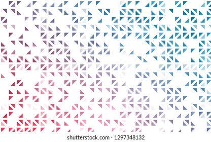 Light Blue, Red vector cover in polygonal style. Beautiful illustration with triangles in nature style. Template for wallpapers.