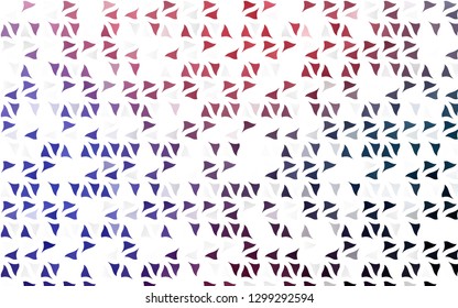Light Blue, Red vector cover in polygonal style. Beautiful illustration with triangles in nature style. Pattern for commercials.