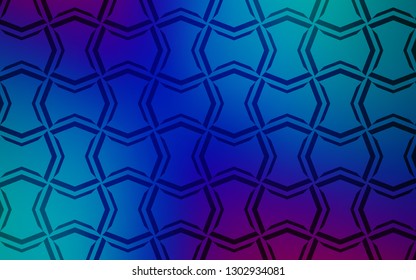 Light Blue, Red vector cover with stright stripes. Shining colored illustration with sharp stripes. Best design for your ad, poster, banner.