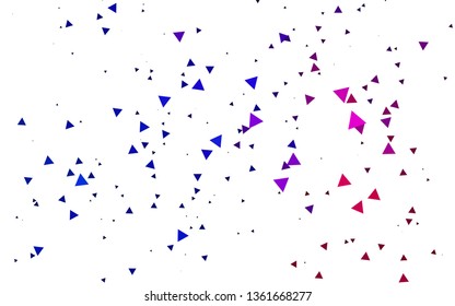 Light Blue, Red vector cover in polygonal style. Beautiful illustration with triangles in nature style. Template for wallpapers.