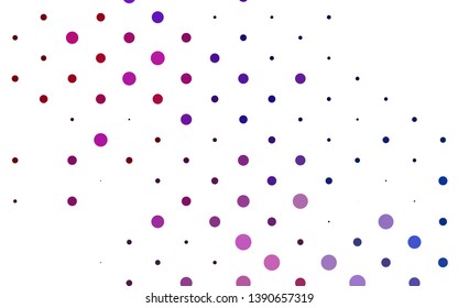 Light Blue, Red vector cover with spots. Abstract illustration with colored bubbles in nature style. Pattern for ads, leaflets.