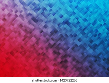 Light Blue, Red vector cover in polygonal style. Rectangles on abstract background with colorful gradient. Pattern for busines ad, booklets, leaflets