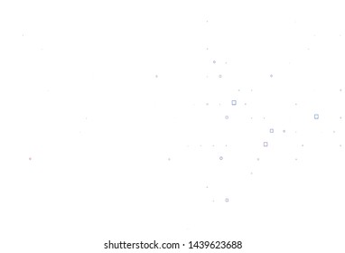 Light Blue, Red vector cover with circles, cubes. Illustration with set of shining colorful abstract circles, cubes. Pattern for ads, leaflets.