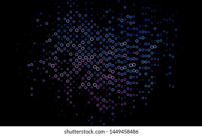 Light Blue, Red vector cover with spots. Glitter abstract illustration with blurred drops of rain. Pattern for beautiful websites.