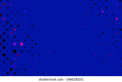 Light Blue, Red vector cover with spots. Beautiful colored illustration with blurred circles in nature style. Pattern for ads, leaflets.