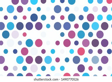 Light Blue, Red vector cover with spots. Blurred bubbles on abstract background with colorful gradient. Pattern for beautiful websites.