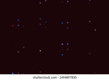Light Blue, Red vector cover with spots. Blurred bubbles on abstract background with colorful gradient. Design for posters, banners.