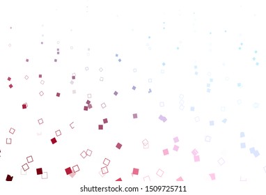 Light Blue, Red vector cover with polygonal style. Beautiful illustration with rectangles and squares. Pattern for websites, landing pages.