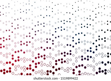 Light Blue, Red vector cover with spots. Beautiful colored illustration with blurred circles in nature style. Design for posters, banners.