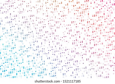 Light Blue, Red vector cover with spots. Beautiful colored illustration with blurred circles in nature style. Design for posters, banners.
