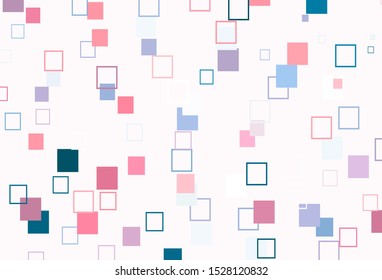 Light Blue, Red vector cover with polygonal style. Modern abstract illustration with colorful rectangles. Modern template for your promotion.