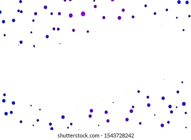 Light Blue, Red vector cover with spots. Illustration with set of shining colorful abstract circles. Design for business adverts.