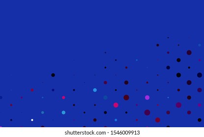 Light Blue, Red vector cover with spots. Modern abstract illustration with colorful water drops. Design for posters, banners.