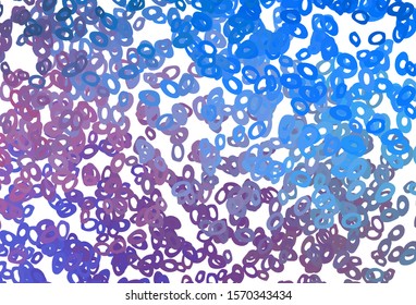 Light Blue, Red vector cover with spots. Beautiful colored illustration with blurred circles in nature style. Pattern of water, rain drops.