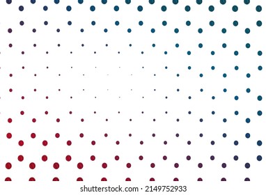 Light blue, red vector cover with spots. Blurred decorative design in abstract style with bubbles. Design for business adverts.