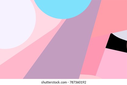 Light Blue, Red vector cover with rounded stripes. Modern geometrical abstract illustration with staves. The pattern can be used as ads, poster, banner for medicine.