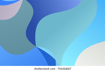 Light Blue, Red vector crooked abstract template. Shining illustration, which consist of blurred lines. A new texture for your design.