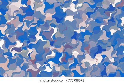 Light Blue, Red vector crooked abstract pattern. Brand-new colored illustration in blurry style with gradient. Brand-new style for your business design.