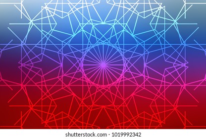 Light Blue, Red vector doodle bright pattern. Modern geometrical abstract illustration with doodles drawn by child. Hand painted design for web, wrapping, wallpaper.