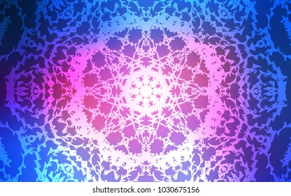 Light Blue, Red vector doodle blurred pattern. Shining colored illustration with childish doodles in Arabic style. The template can be used as a background for cell phones.