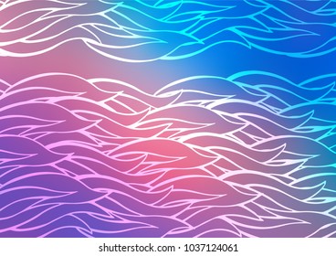 Light Blue, Red vector doodle blurred template. A completely new color illustration in doodle style. The best blurred design for your business.