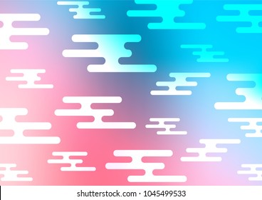 Light Blue, Red vector doodle blurred background. Colorful illustration in abstract style with doodles and Zen tangles. The pattern can be used for wallpapers and coloring books.