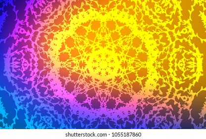 Light Blue, Red vector doodle bright background. A vague abstract illustration with doodles drawn by child in Indian style. The completely new template can be used for your brand book.