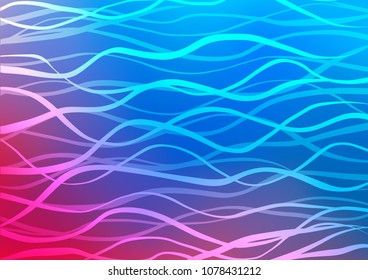 Light Blue, Red vector doodle blurred template. A completely new color illustration in doodle style. Brand-new style for your business design.