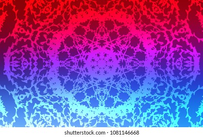 Light Blue, Red vector doodle bright layout. Modern geometrical abstract illustration with doodles drawn by child. The pattern can be used for wallpapers and coloring books.