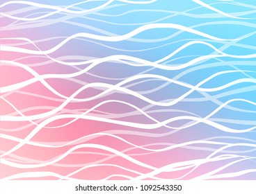 Light Blue, Red vector doodle blurred template. A vague abstract illustration with doodles in Indian style. The template can be used as a background for cell phones.