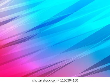 Light Blue, Red vector doodle blurred pattern. Blurred decorative design in Indian style with Zen tangles. Hand painted design for web, wrapping, wallpaper.