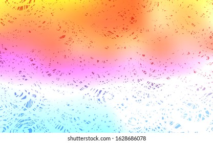 Light Blue, Red vector doodle bright layout. A vague abstract illustration with roses in doodles style. The elegant pattern can be used as a part of a brand book.