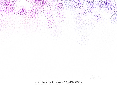 Light Blue, Red vector doodle template with leaves. Colorful illustration in doodle style with leaves. Colorful pattern for kid's books.