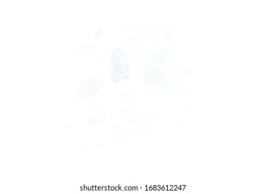 Light Blue, Red vector doodle template with flowers. Glitter abstract illustration with flowers. Hand painted design for web, wrapping.